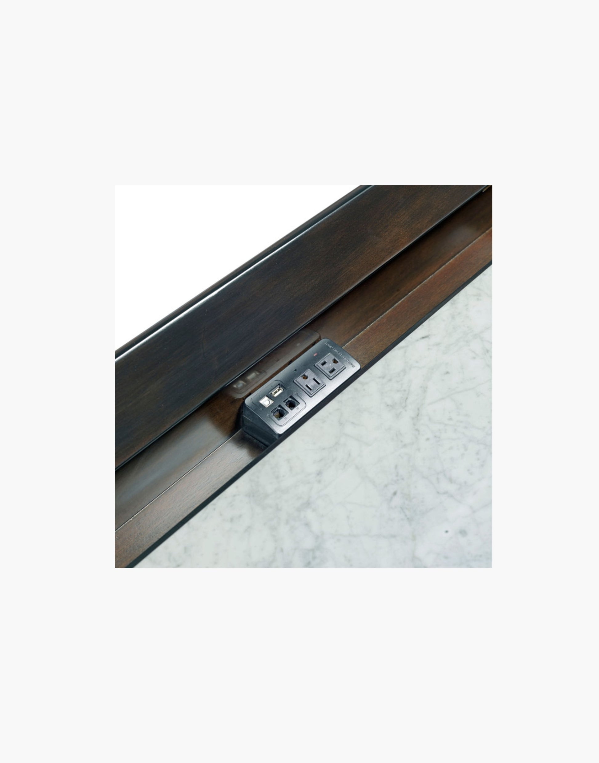 Marble Writing Table with Carrara Marble