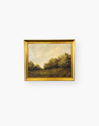 Moody Landscape Artwork with Gold Frame by Diana Brambila