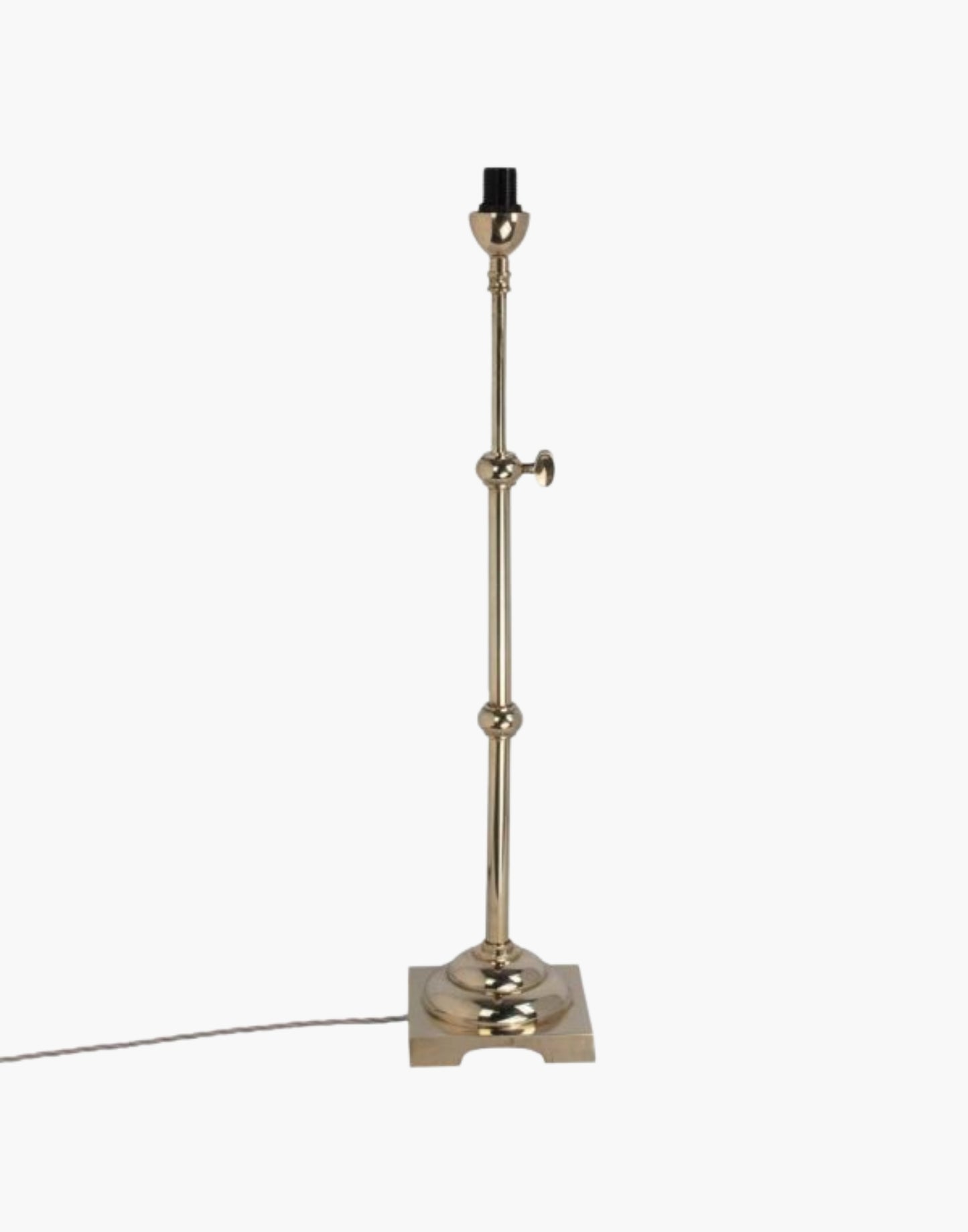 Pullman Lamp in solid brass, inspired by 1930s–1940s Pullman railway dining cars. Adjustable height with customizable finishes and shade options. Elegant and timeless design.