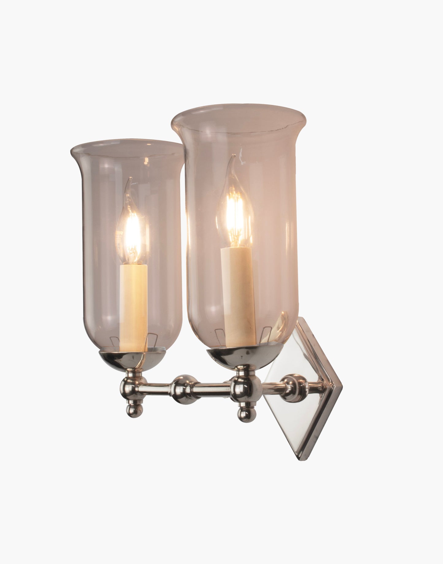 The Christina Storm Glass Wall Sconce | Twin
