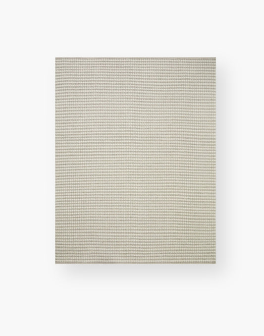 Ivory and Stone colored hand loomed rug