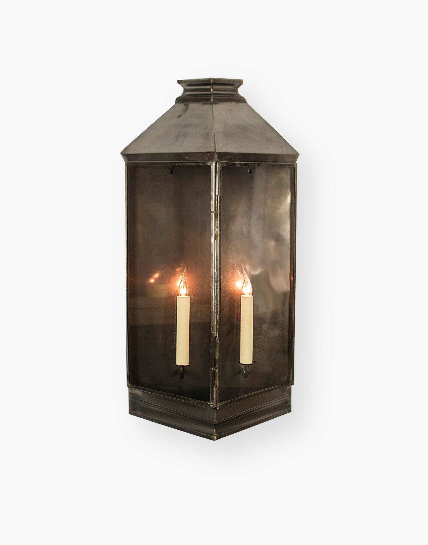  Wall Lantern in Solid Brass - French Country Elegance - Standard IP23, Upgradeable to IP44 - Ideal for Narrow Outdoor Spaces