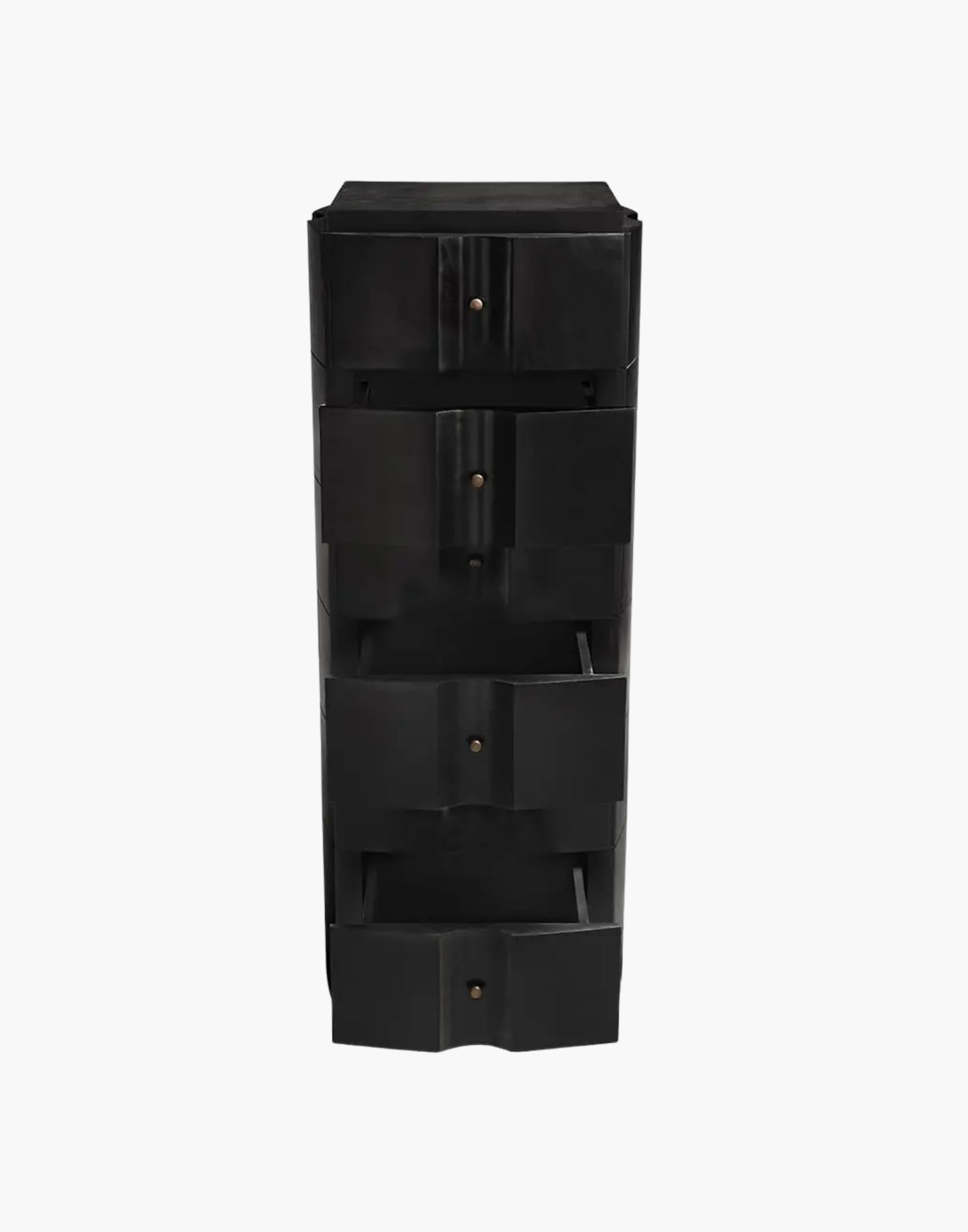 tallboy chest with tall narrow silhouette and clean modern design