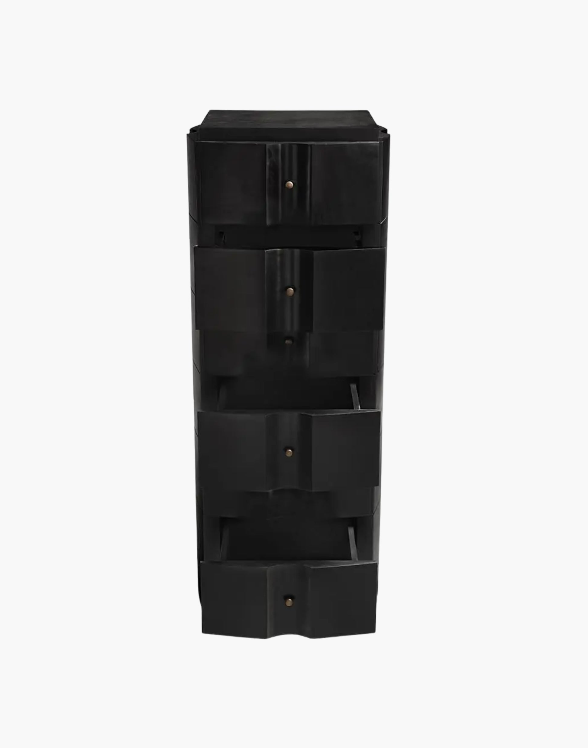 tallboy chest with tall narrow silhouette and clean modern design