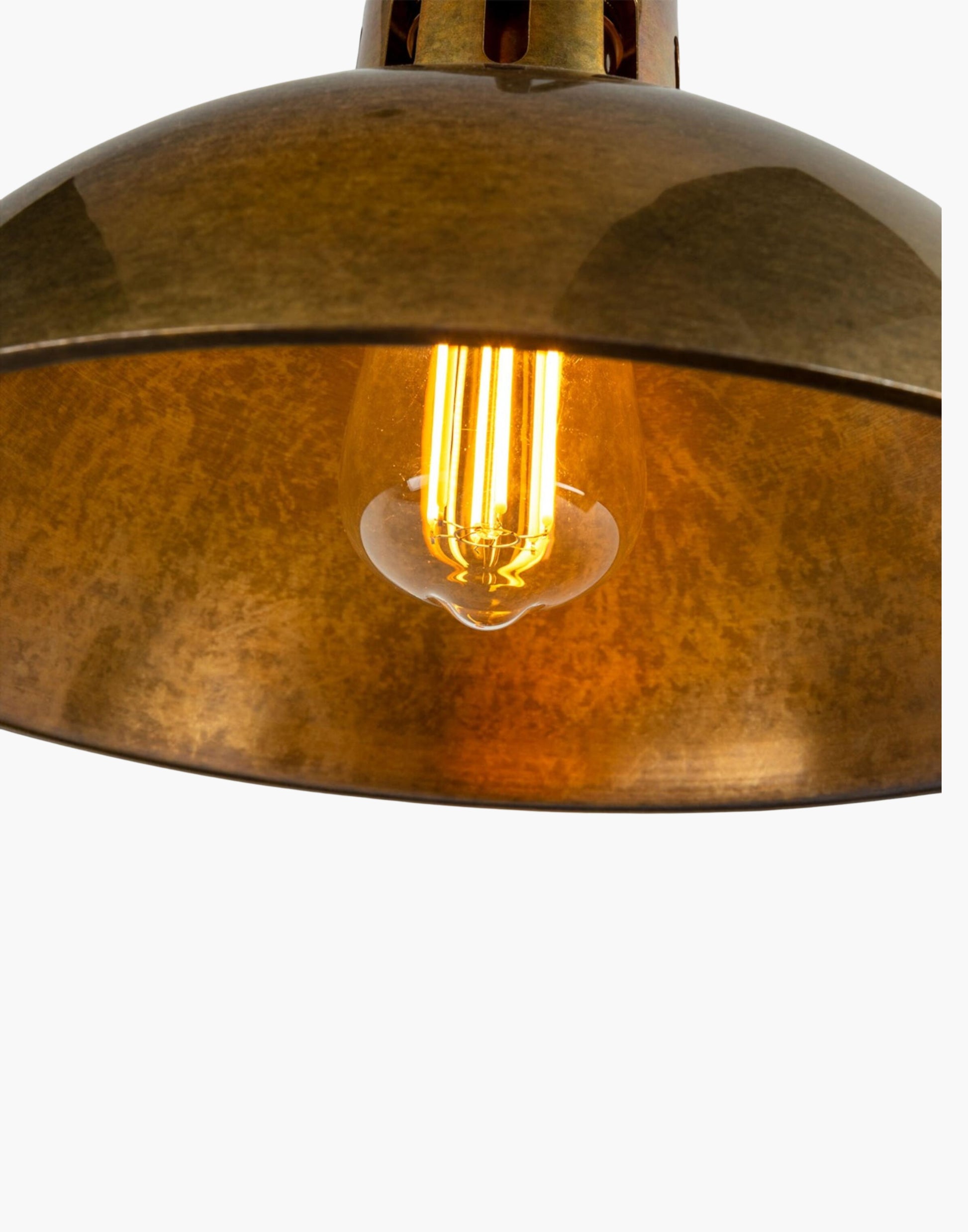 Wall Sconce curved arm, metal dome, vintage industrial style, warm focused lighting for kitchens or entryways