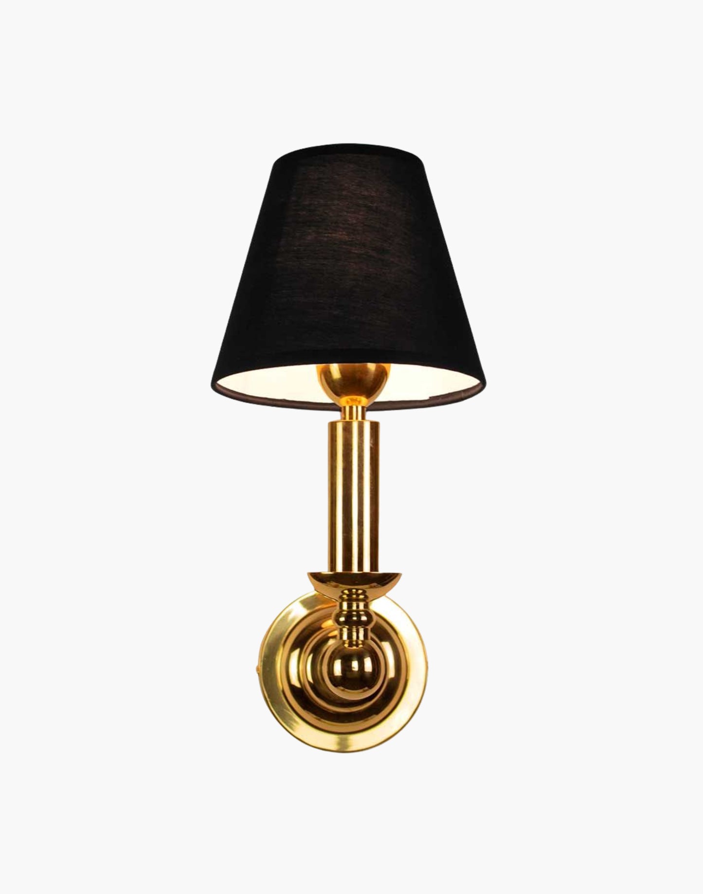 Dining Light in heavy machined brass, Art Deco nautical wall light inspired by 1926 SS Columbus ocean liner, available with or without shade.