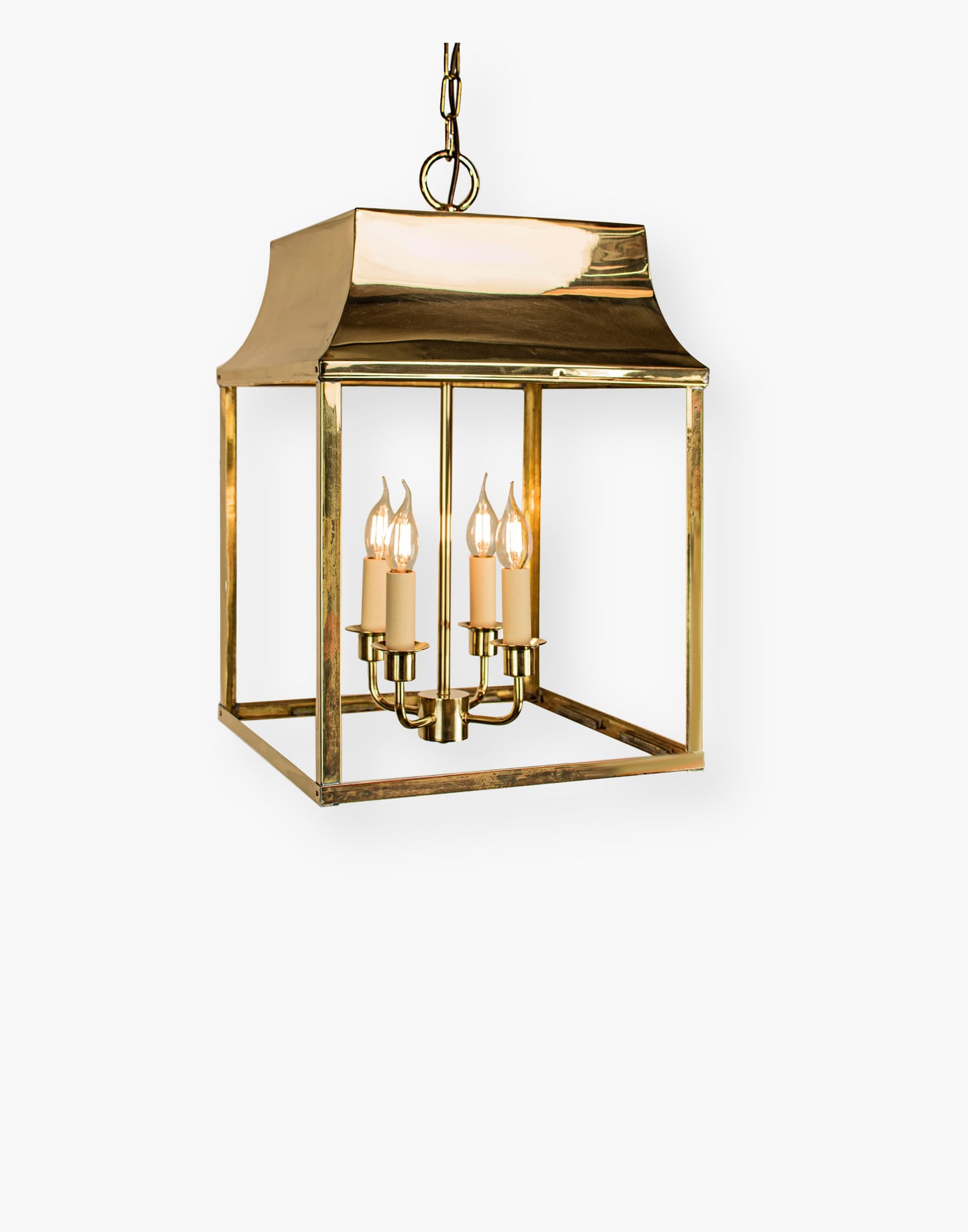Brass hanging lantern, French farmhouse lighting, large foyer lantern, European style pendant lantern, brass entrance hall light, porch lantern lighting, kitchen island lantern, luxury traditional lighting fixture.