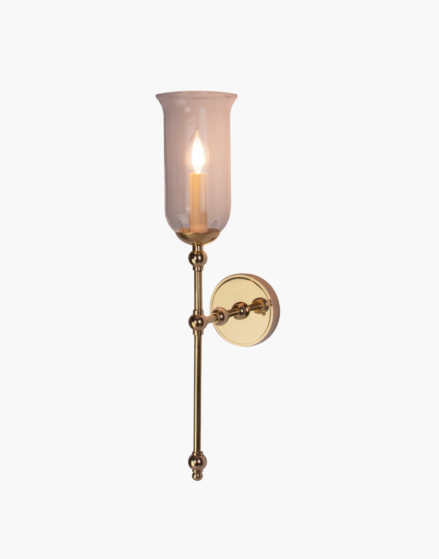 The Suzanna Tall Storm Glass Wall Sconce | Single