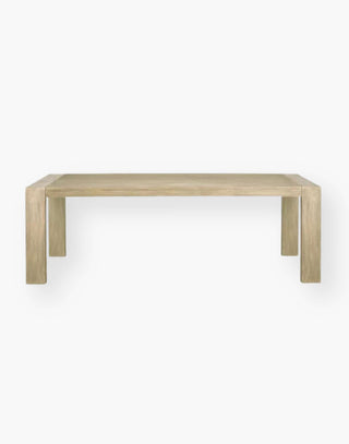 Mid-Century Modern Dining Table with Reclaimed Teak and Teak Veneer with a Natural Beach Finish.