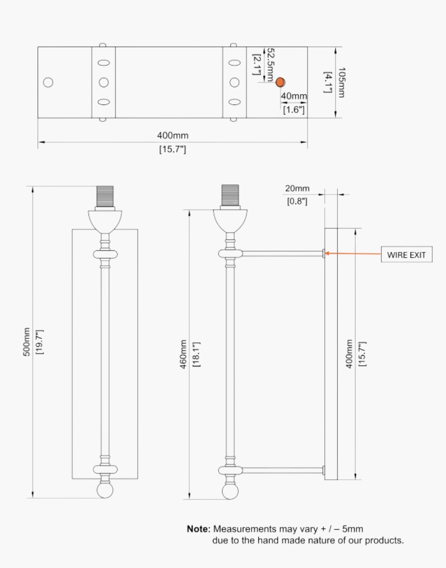 Badkplate SPEC for the Provencal wall lights: Elegant cast brass fixtures inspired by 19th-century French design. Customizable shades available.