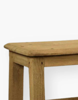 Teak wood with bleach finish bench