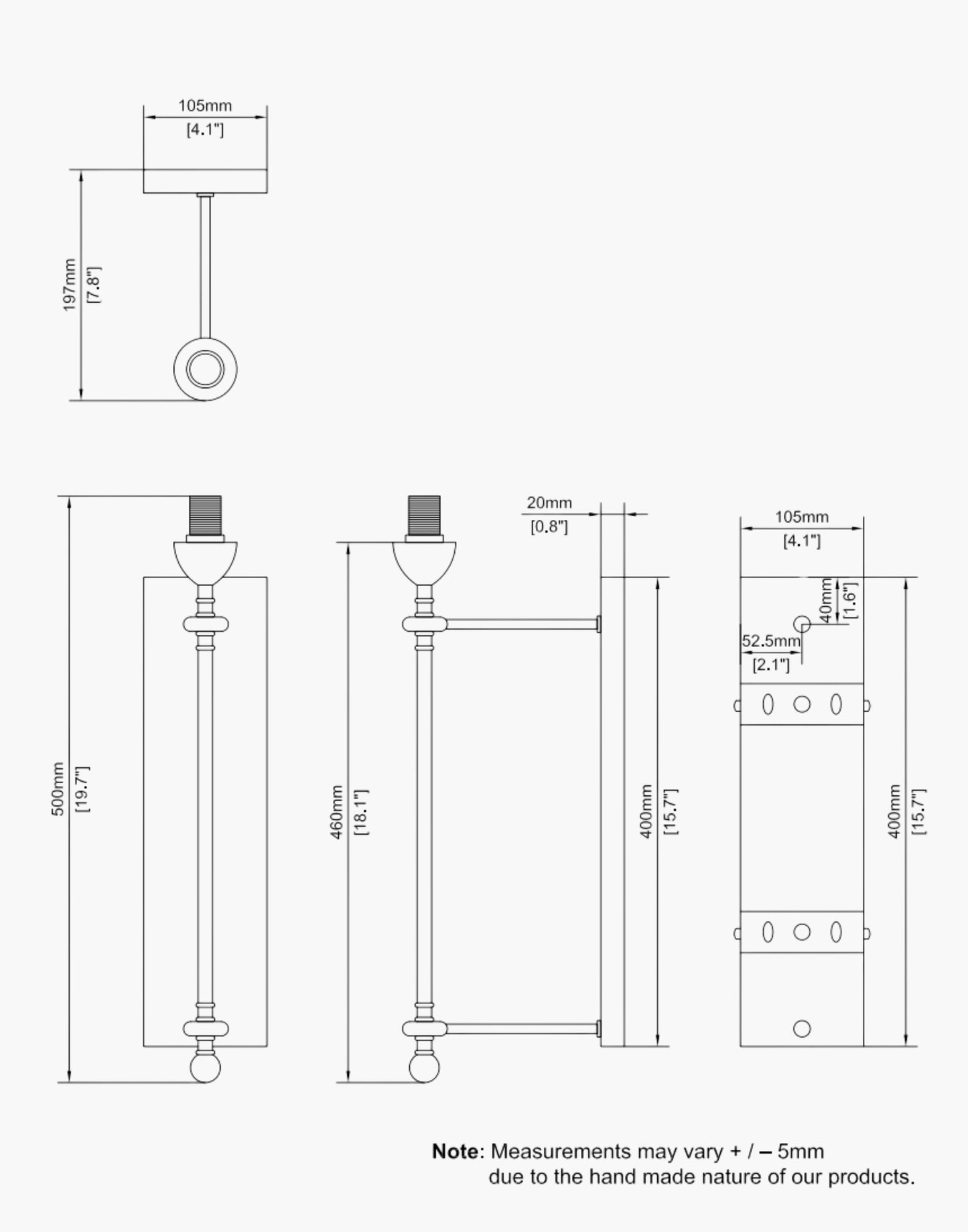 SPEC for the Provencal wall lights: Elegant cast brass fixtures inspired by 19th-century French design. Customizable shades available.