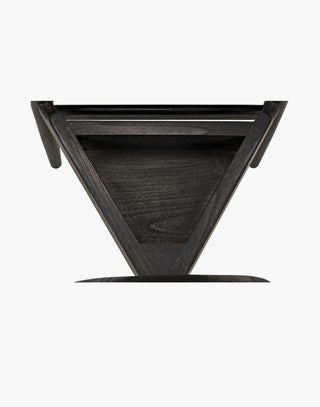 Charcoal Black Chair with Jewelry Box