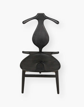 Charcoal Black Chair with Jewelry Box