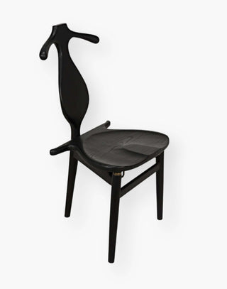 Charcoal Black Chair with Jewelry Box