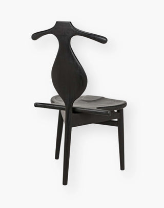 Charcoal Black Chair with Jewelry Box