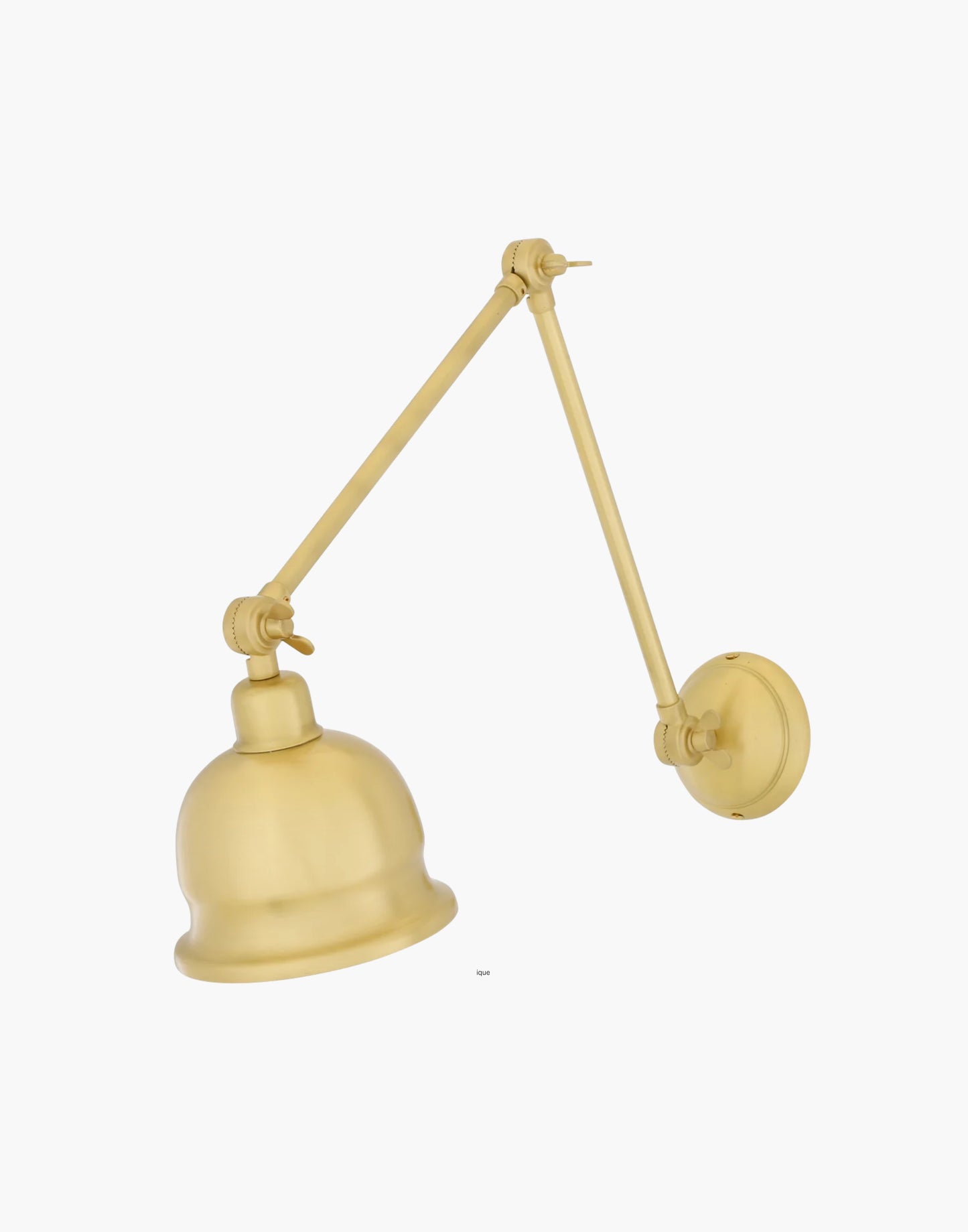 Extendable and Adjustable Poster Light in Polished Brass