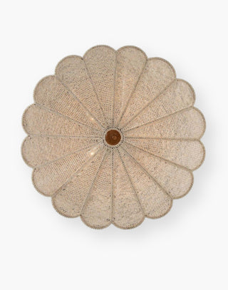 Hand-strung woven coco beads with gold metal, create an organic, refined pattern.