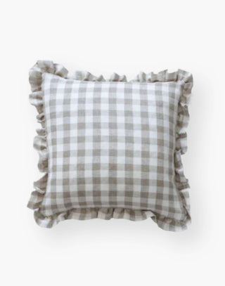 Linen patterned pillow