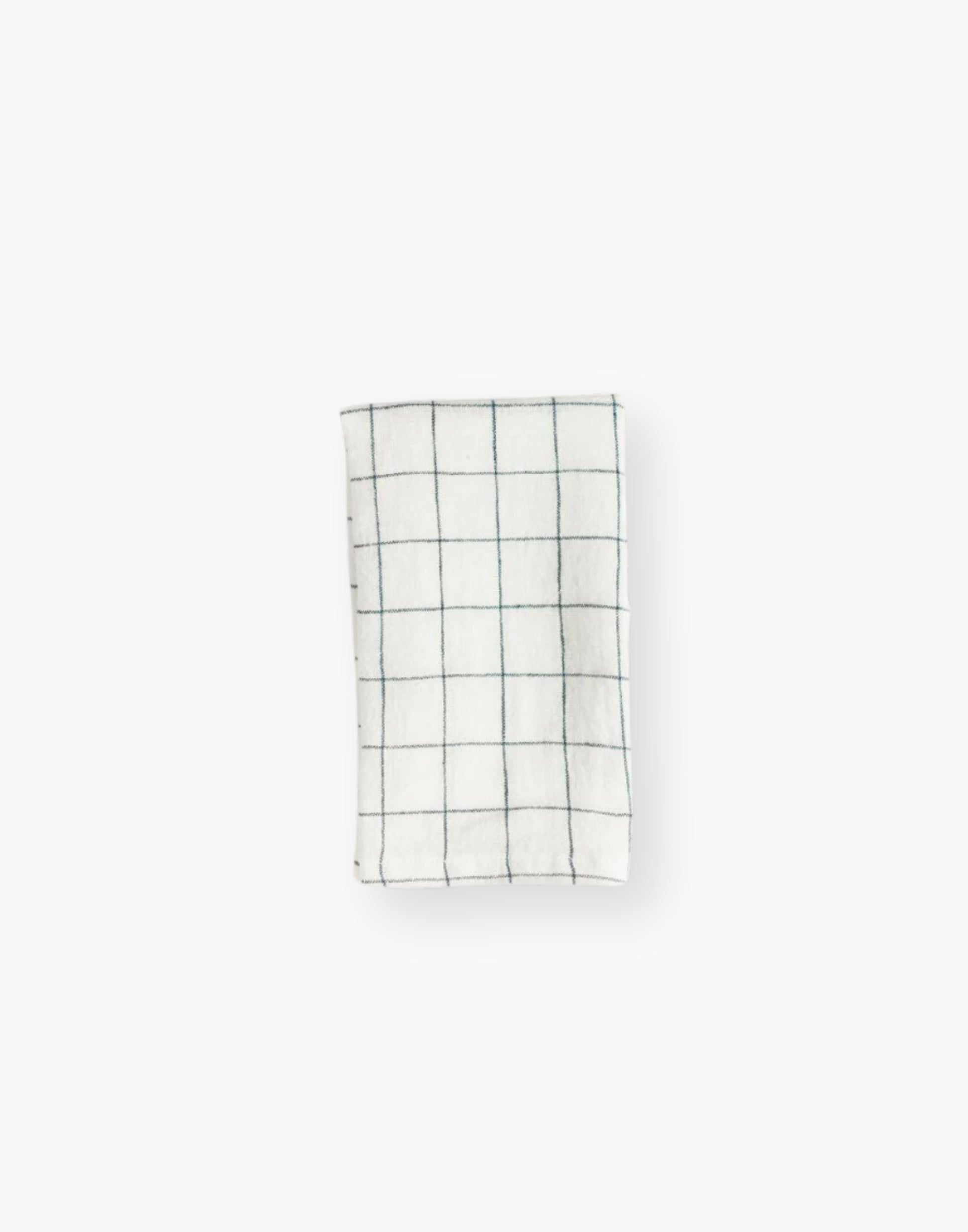 Generously Sized Stone Washed Linen Windowpane Napkins - Classic Plaid Design - Ethically Crafted - 100% Belgian Flax - 20x20 Inches