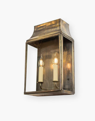  Wall Lantern in Solid Brass - 19th Century French Style, IP23 Rated for Indoor and Outdoor Use