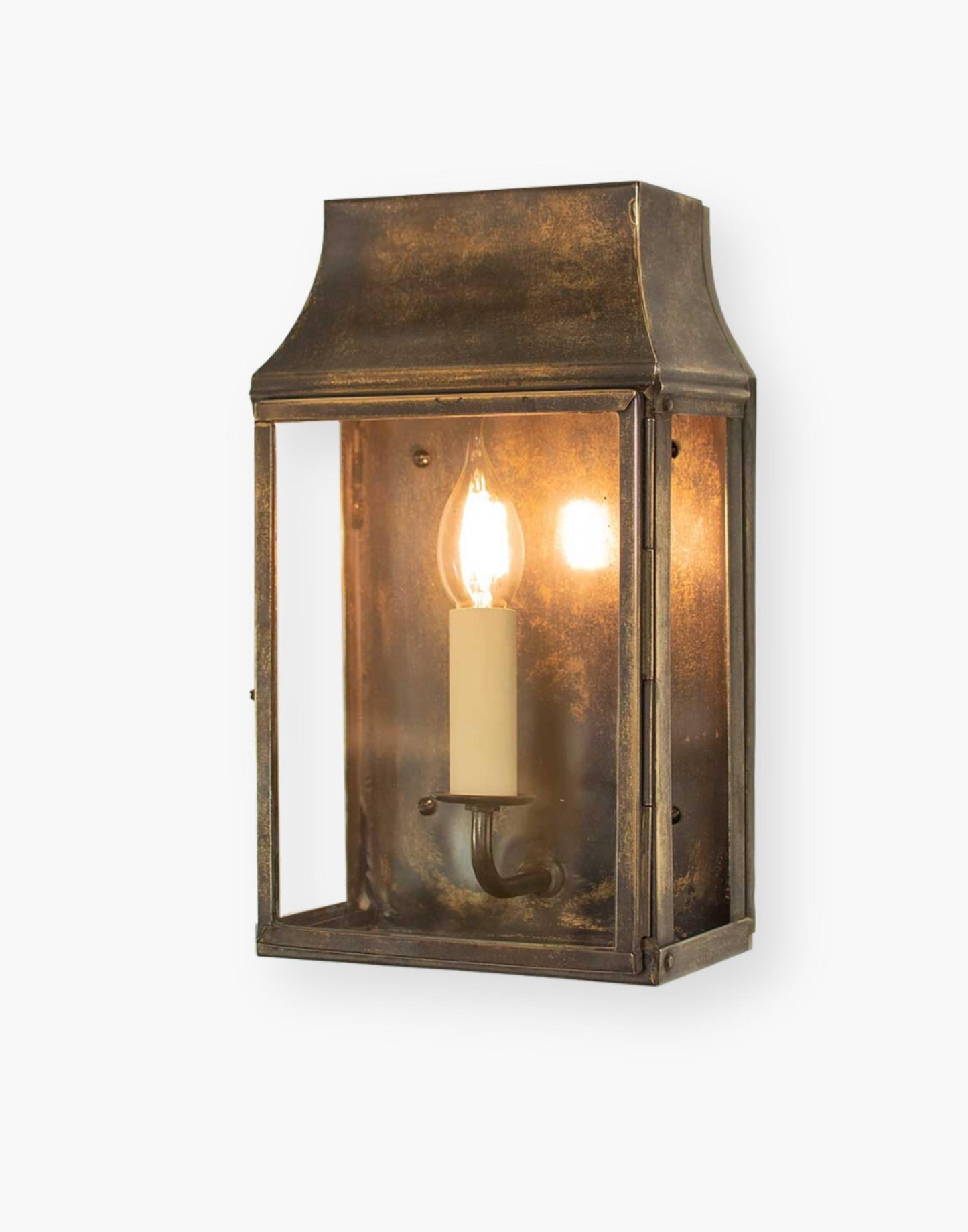 Wall Lantern Handcrafted in Solid Brass, IP23 Rated, French Provincial Late 19th Century Inspired Design