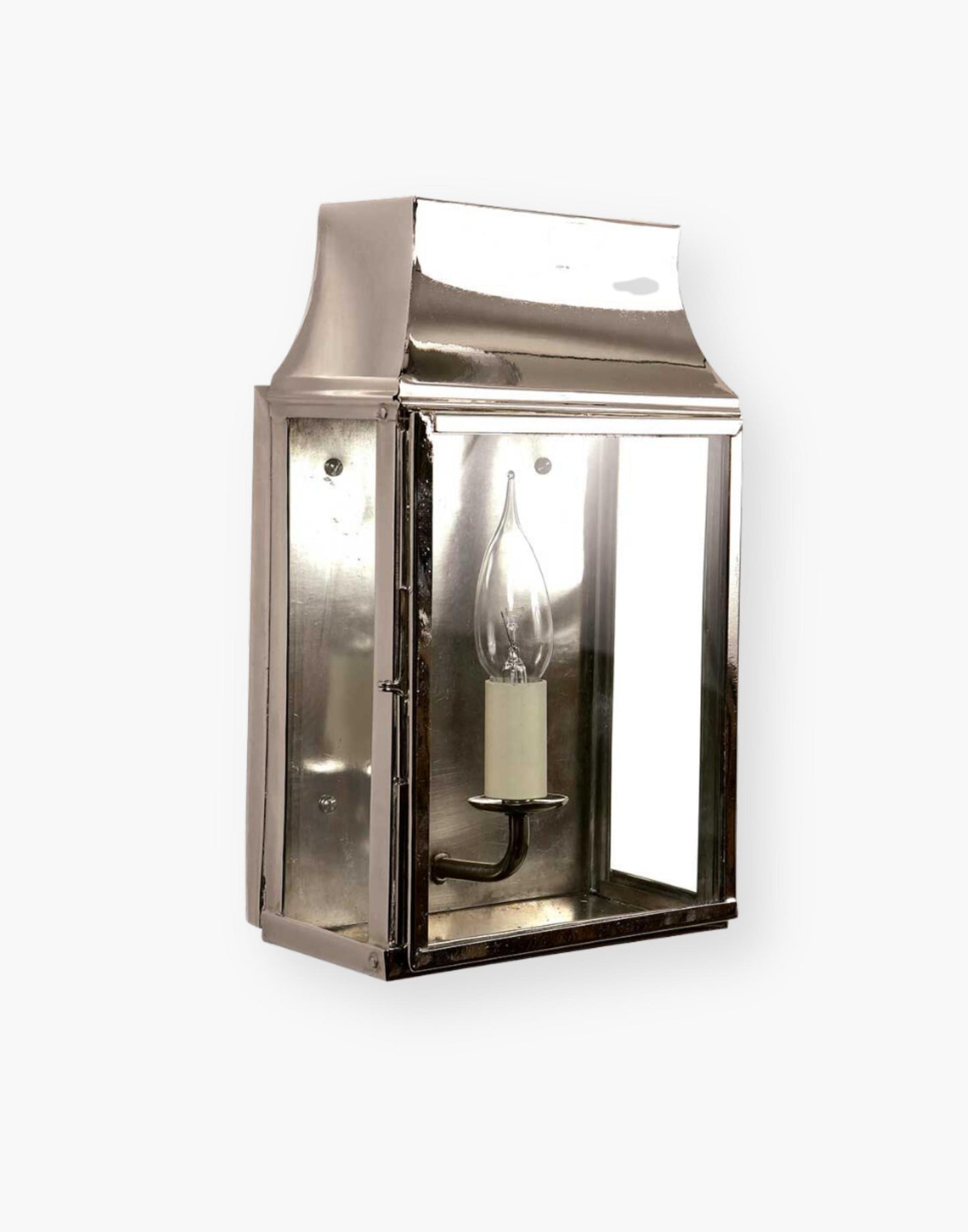 Wall Lantern Handcrafted in Solid Brass, IP23 Rated, French Provincial Late 19th Century Inspired Design
