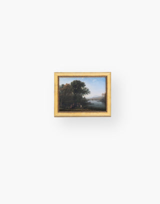 The-Ford  1080 × 1080px  Small gold framed oil painting landscape