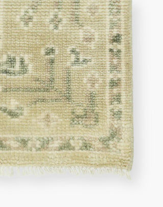 Neutral Timberland Rug - Green-Gray & Cream Hues, Vintage Motifs. Transitional Statement for Your Space.