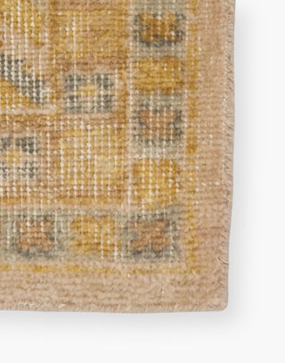 mustard and yellow toned handwoven wool rug