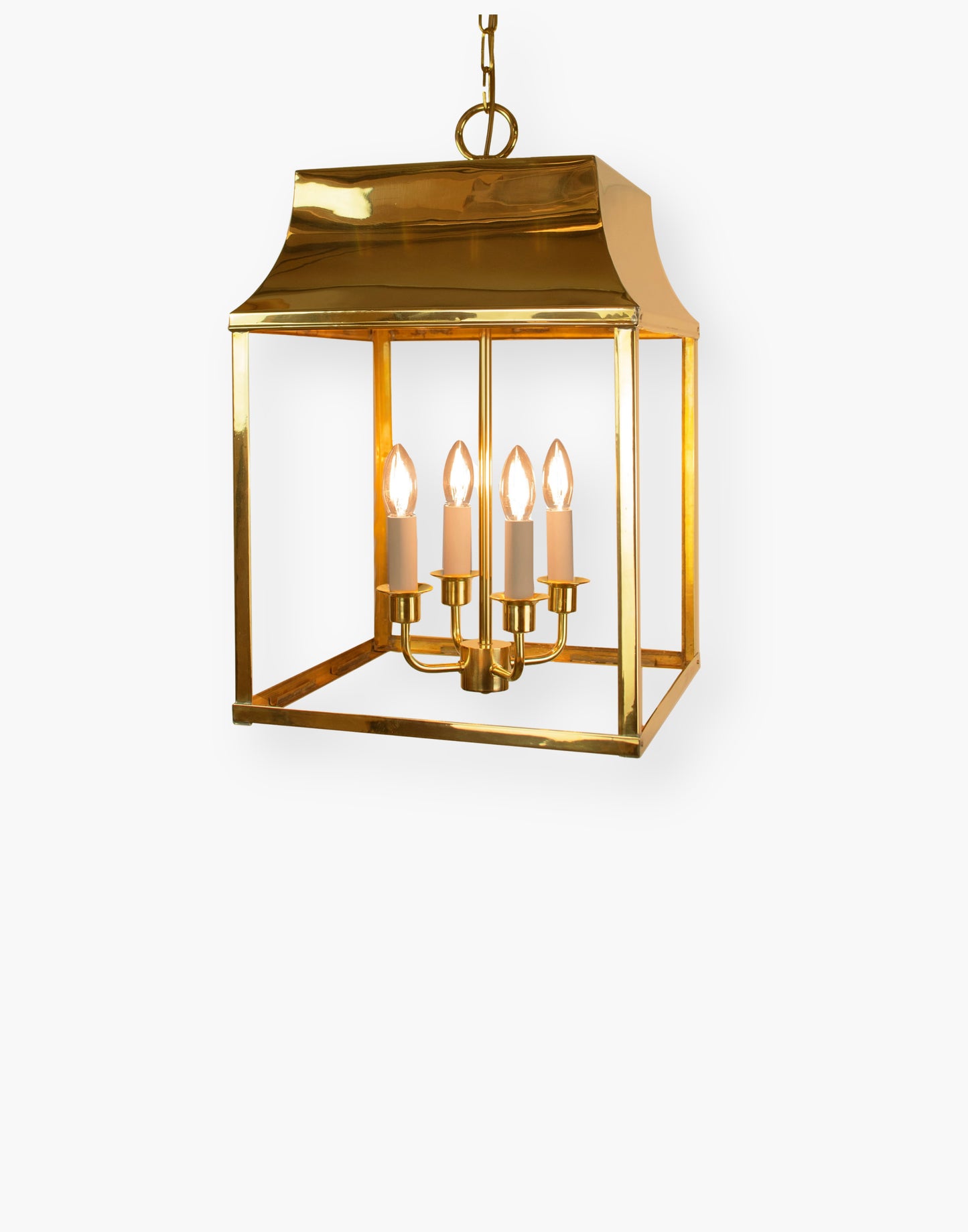 Brass hanging lantern, French farmhouse lighting, large foyer lantern, European style pendant lantern, brass entrance hall light, porch lantern lighting, kitchen island lantern, luxury traditional lighting fixture.