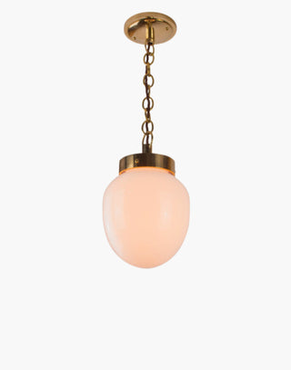 The Charleston Pendant Light solid brass light with mid-century design, available in five finishes with clear or opal glass. IP44-rated flush version suitable for Zone 2 bathrooms. Hanging and flush options for covered outdoor areas.