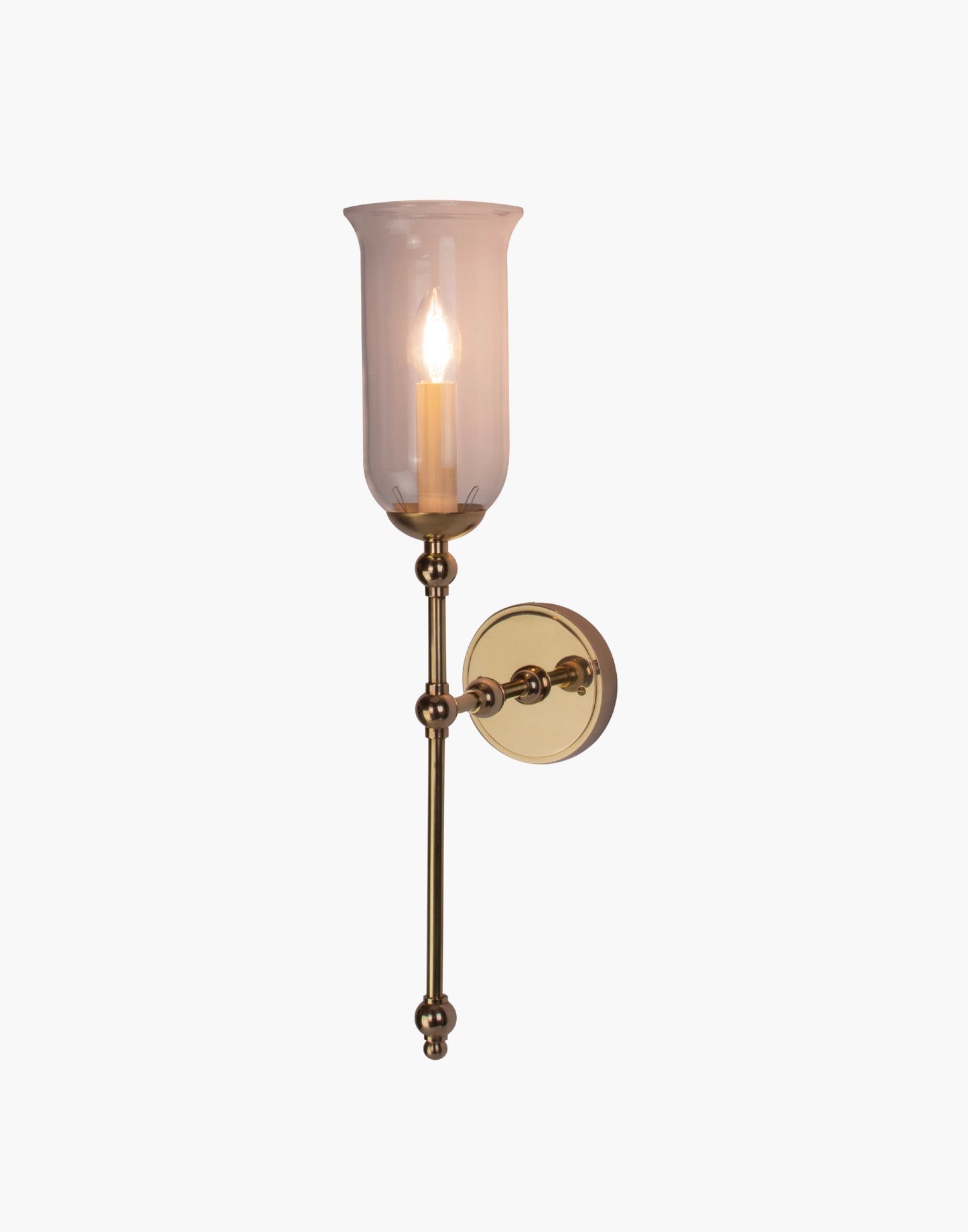The Suzanna Tall Storm Glass Wall Sconce | Single