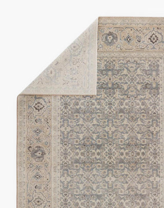 Venetian Blue Power Loomed Rug - Wool & Cotton Blend, High-Traffic & Pet-Friendly. Ideal for Living Rooms.