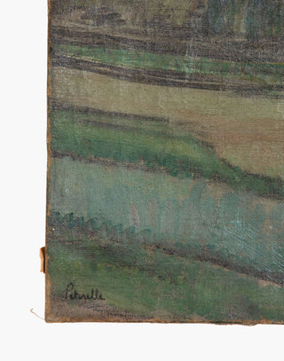 Vintage French Countryside Painting