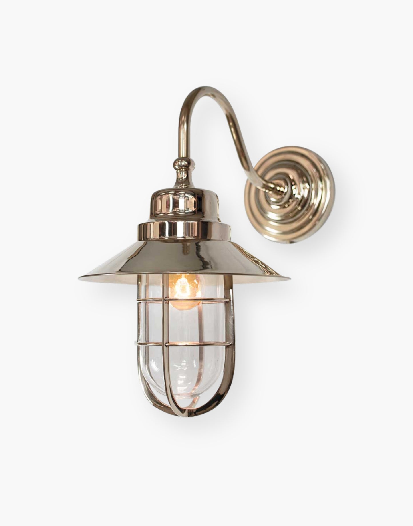  Solid Brass Ship's Light with Clear or Frosted Glass, IP44 Rated for Bathroom and Exterior Use, Cinematic History from Titanic to Paddington Bear Sets.