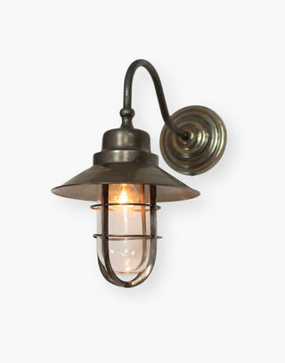  Solid Brass Ship's Light with Clear or Frosted Glass, IP44 Rated for Bathroom and Exterior Use, Cinematic History from Titanic to Paddington Bear Sets.
