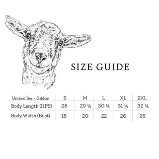 Butternut T-shirt Size Guide