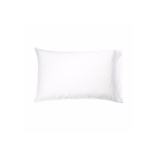 Optic White linen cotton blend pillowcase.