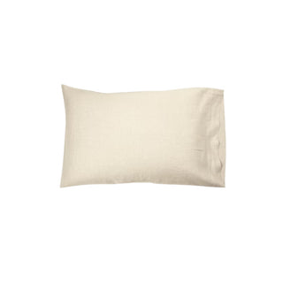 100% Belgian Linen Pillow Case in Flax